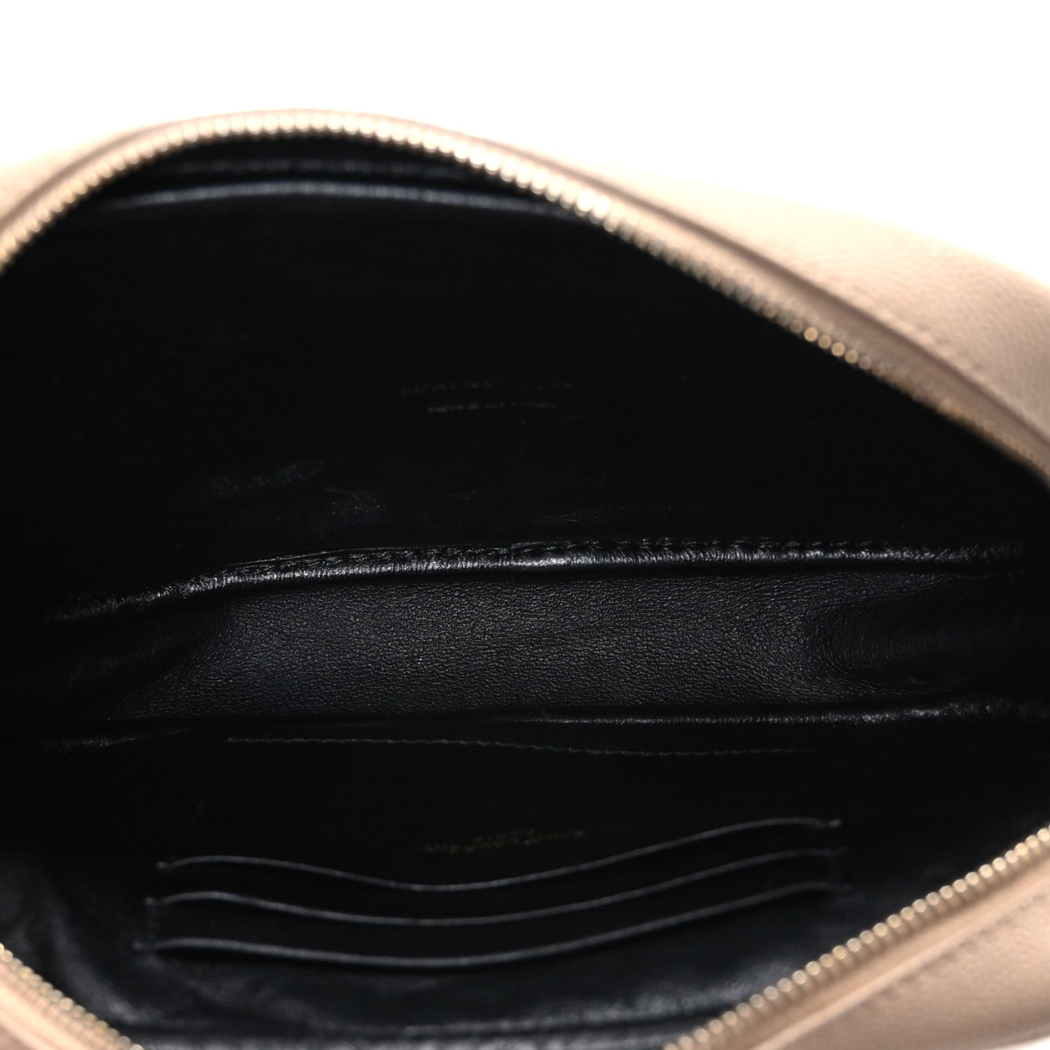 Saint Laurent Grain De Poudre Matelasse Monogram Mini Lou Camera Bag Dark Beige 5 of 11