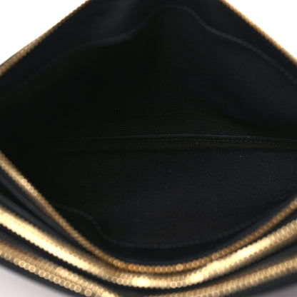 Celine Lambskin Large Trio Crossbody Bag Black 5 of 11