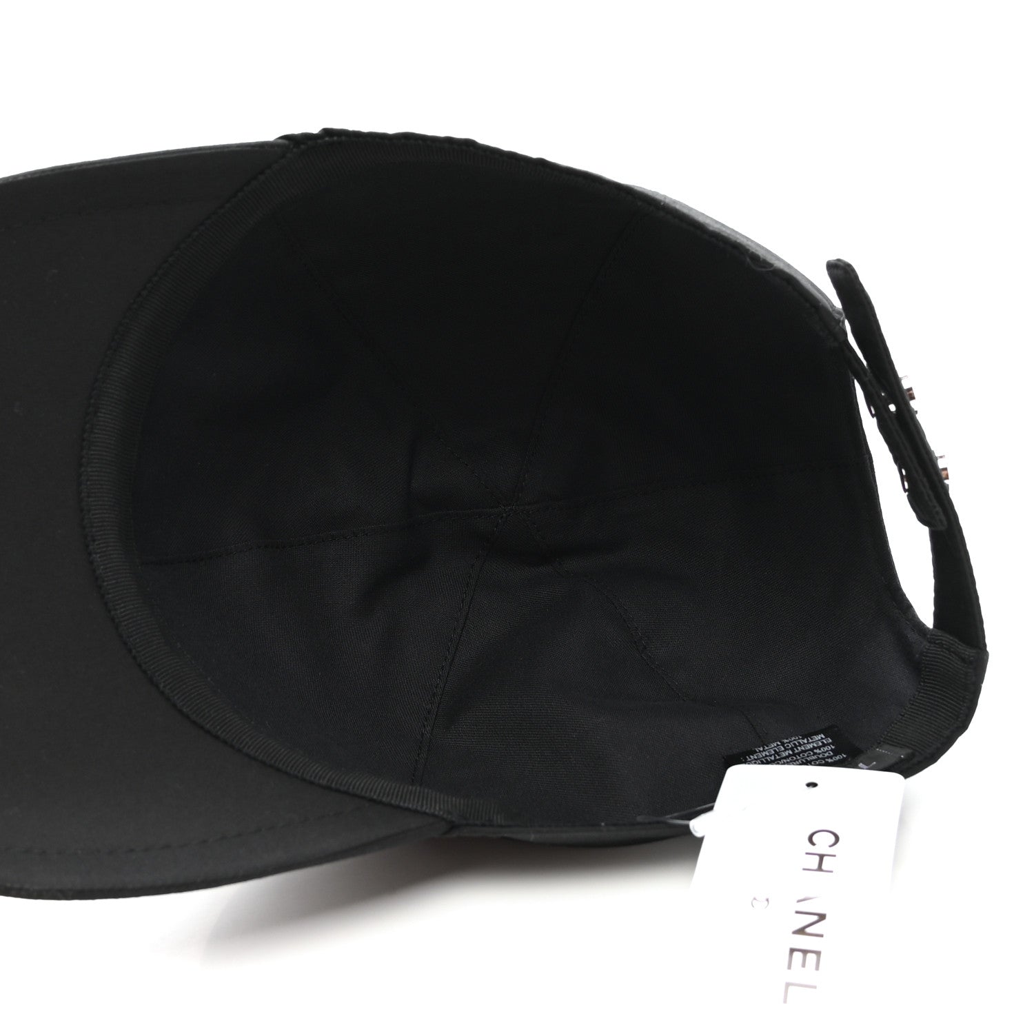 Chanel Cotton CC Cap Hat Black 7 of 8