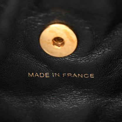 Chanel Lambskin Quilted Drawstring Backpack Black 8 of 15