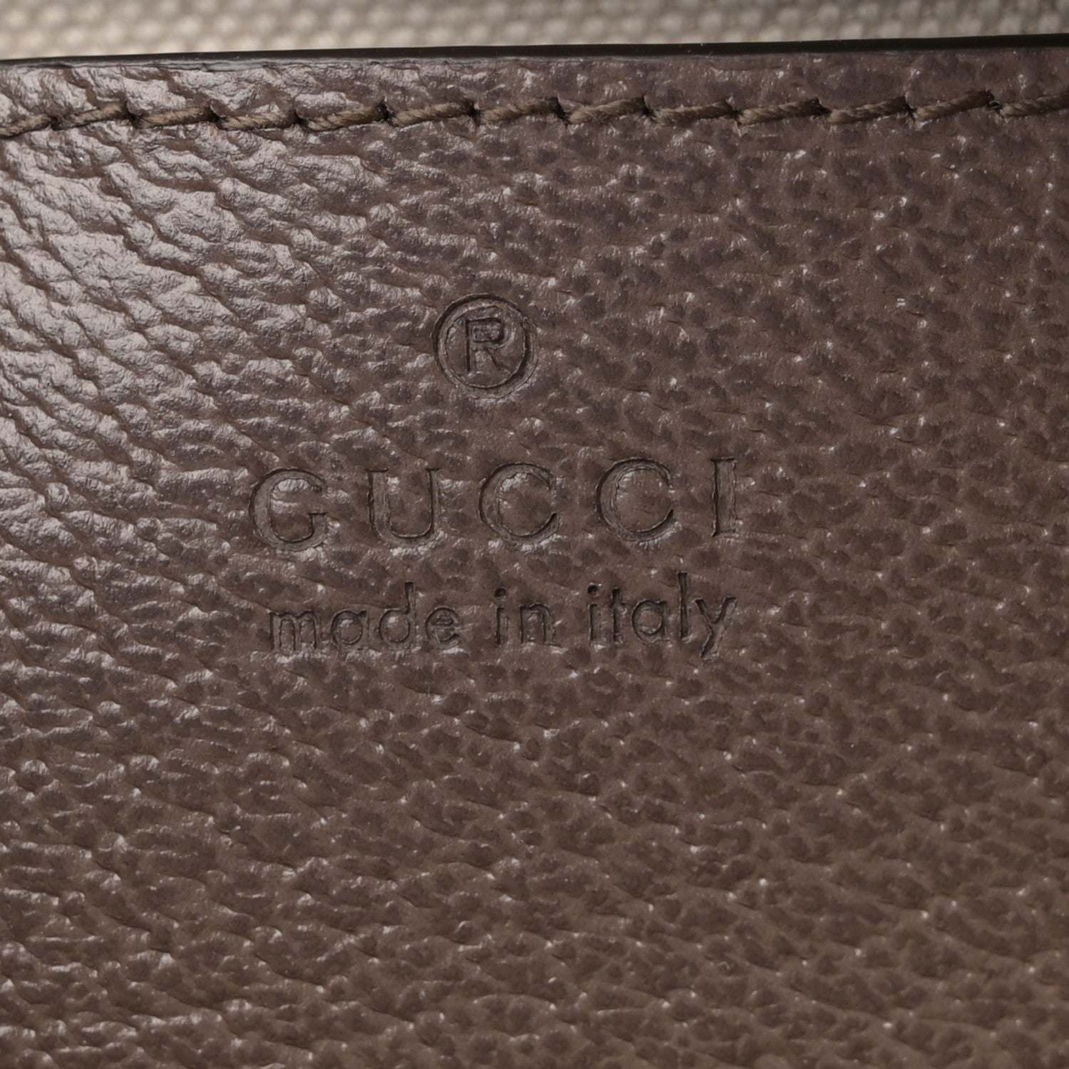 Gucci GG Supreme Monogram Textured Dollar Calfskin Web Mini Ophidia Top Handle Bag Beige Ebony New Acero 6 of 11