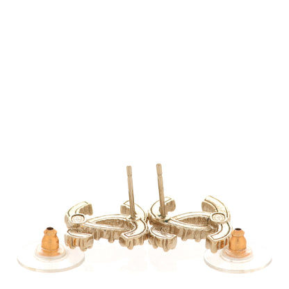 Chanel Crystal Over The Rainbow CC Earrings Gold Multicolor 3 of 5