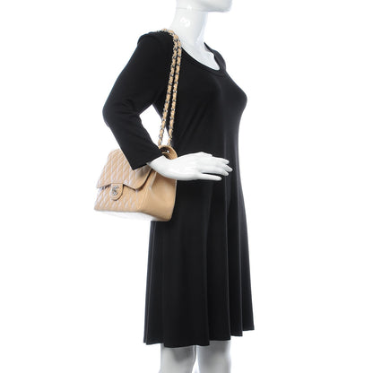 Chanel Caviar Quilted Jumbo Double Flap Light Beige 2 of 14