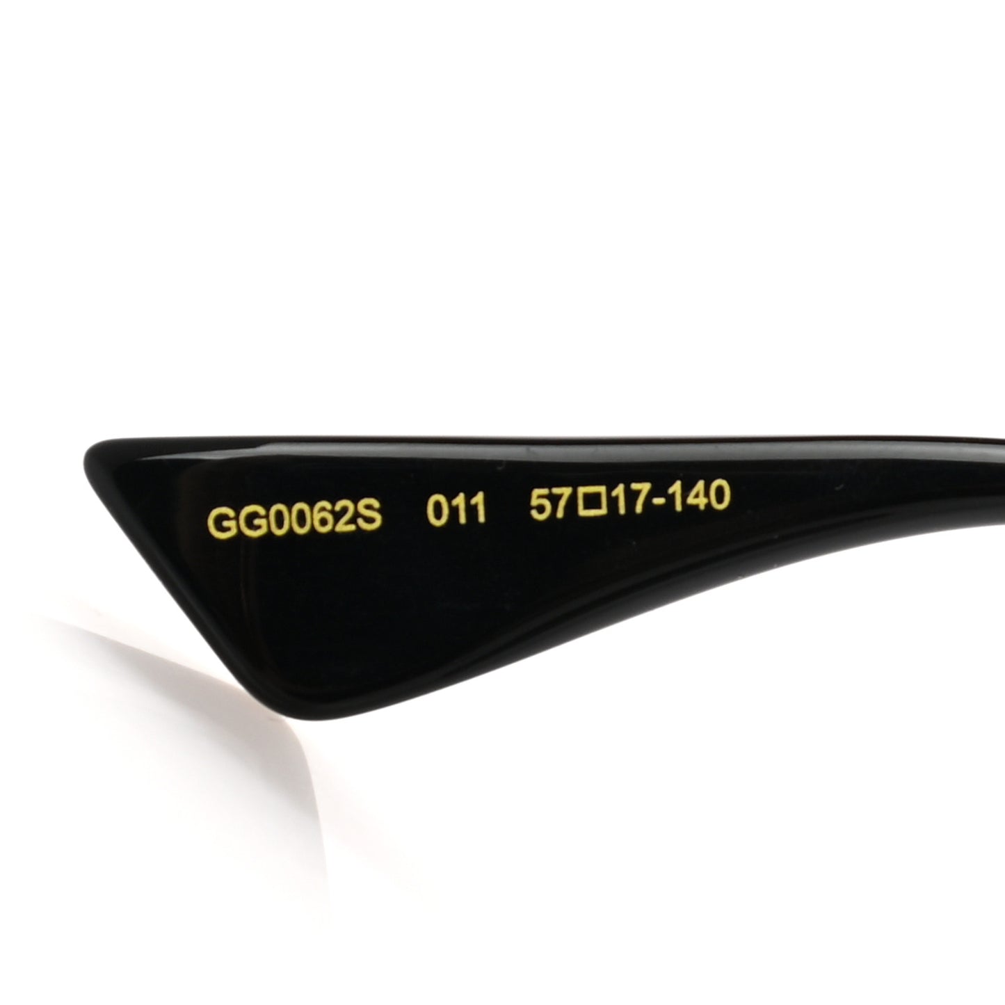 Aviator Sunglasses GG0062S Black Gold