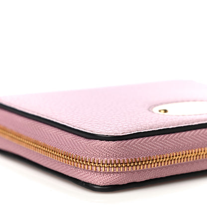 Mulberry Small Classic Grain Compact Zip Wallet Powder Pink 11 of 13