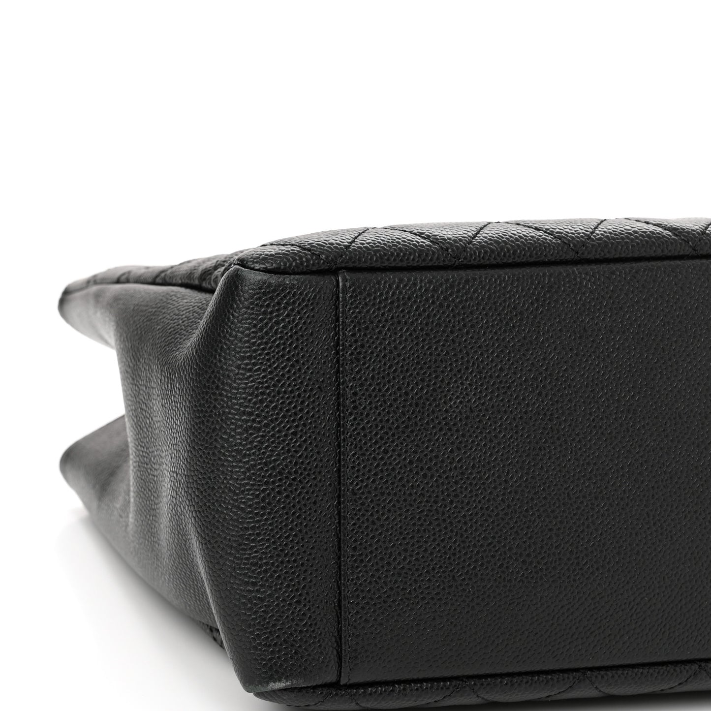 Caviar Quilted Grand Shopping Tote GST Black