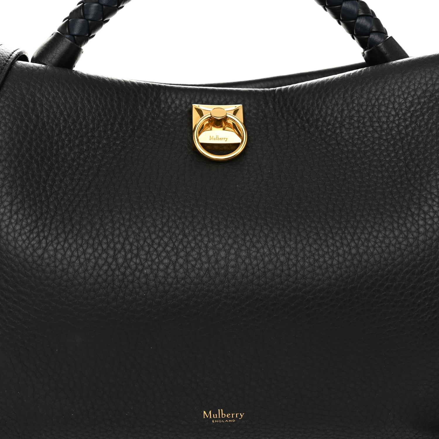 Mulberry Heavy Grain Iris Tote Black 6 of 10