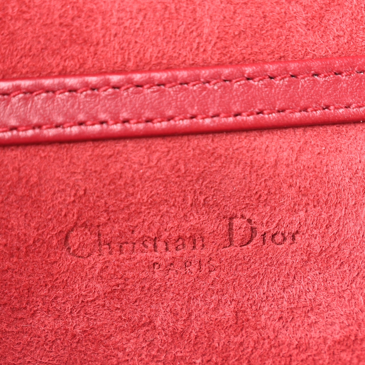 Christian Dior Lambskin Studded Vertical Diorama Spicy Red 6 of 14
