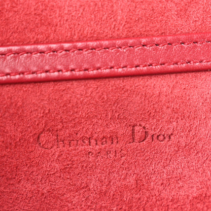 Christian Dior Lambskin Studded Vertical Diorama Spicy Red 6 of 14