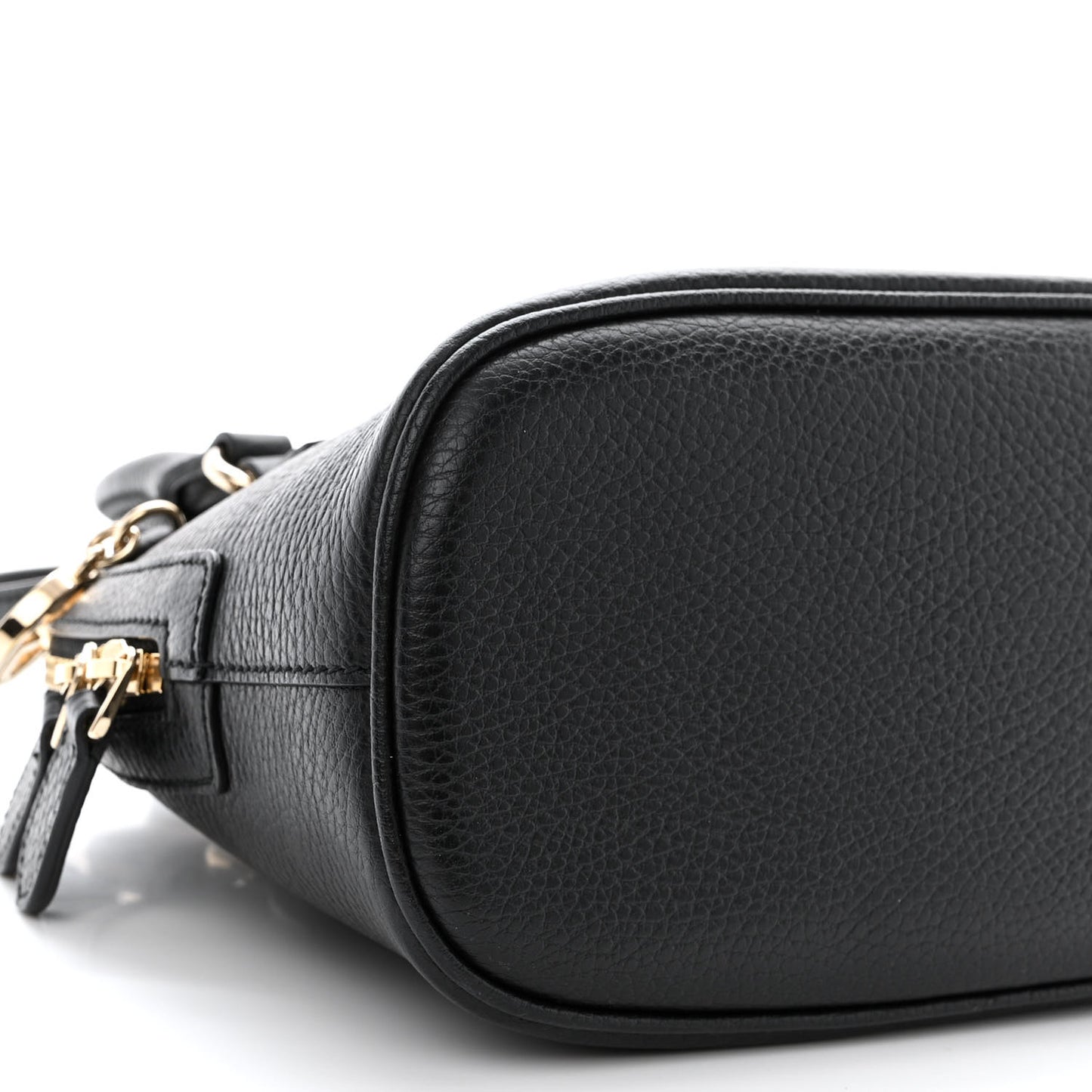 Dollar Calfskin Small GG Charm Dome Bag Black