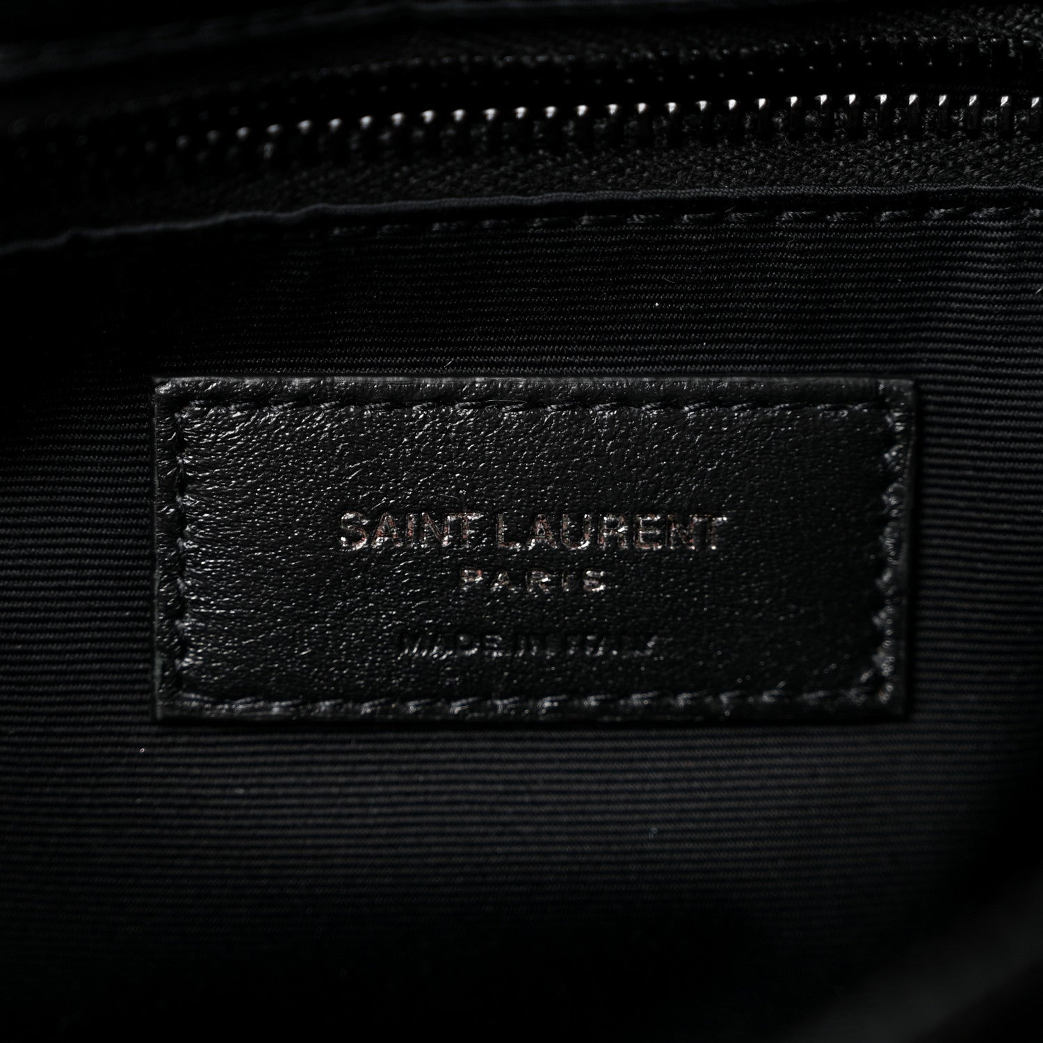 Saint Laurent Calfskin Y Quilted Monogram Monochrome Large Loulou Chain Satchel Black 6 of 14