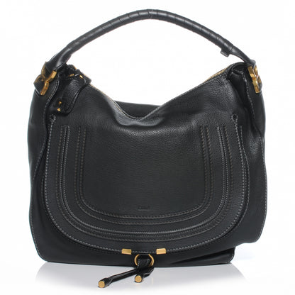 Chloe Leather Large Marcie Hobo Black 1 of 8