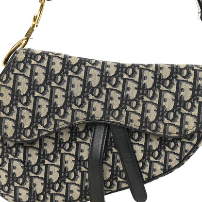 Christian Dior Oblique Saddle Bag Blue 8 of 10