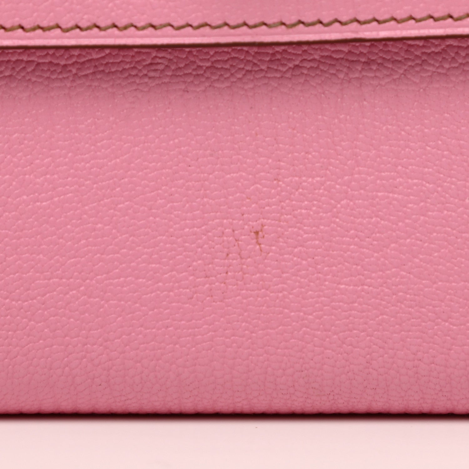 Hermes Chevre Mysore Kelly Longue Wallet 5P Pink 8 of 9