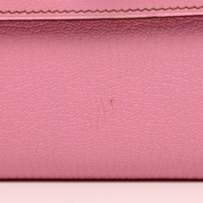 Hermes Chevre Mysore Kelly Longue Wallet 5P Pink 8 of 9