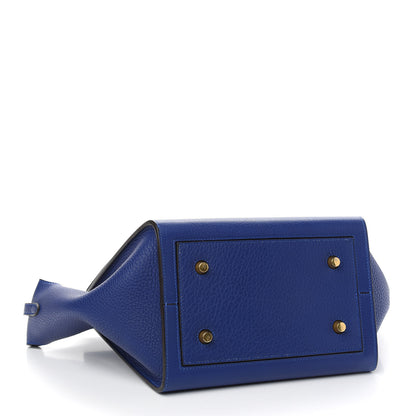 Celine Crisped Calfskin Mini Tie Knot Tote Indigo 4 of 11