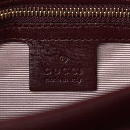 Gucci Vitello Palmellato Lux Small Arli Flap Shoulder Bag Vintage Bordeaux 6 of 11