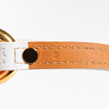 Hermes Epsom Granville Double Tour Bracelet S White 5 of 6