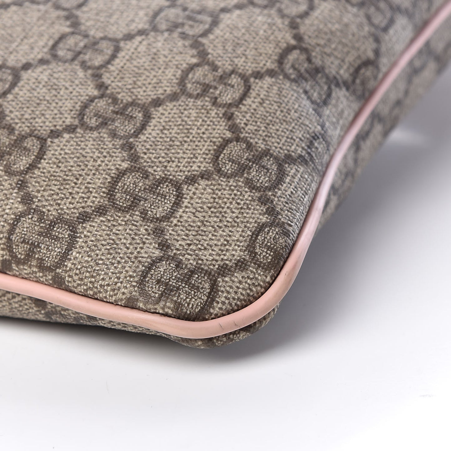 GG Supreme Monogram Medium Flat Messenger Bag Light Pink