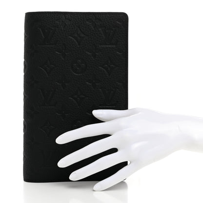 Louis Vuitton Taurillon Monogram Emily Notebook Cover MM Black 2 of 7
