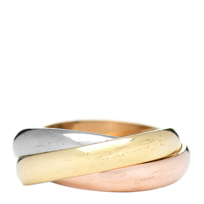 Cartier 18K Pink Yellow White Gold Classic Trinity Ring 50 5.25 3 of 5