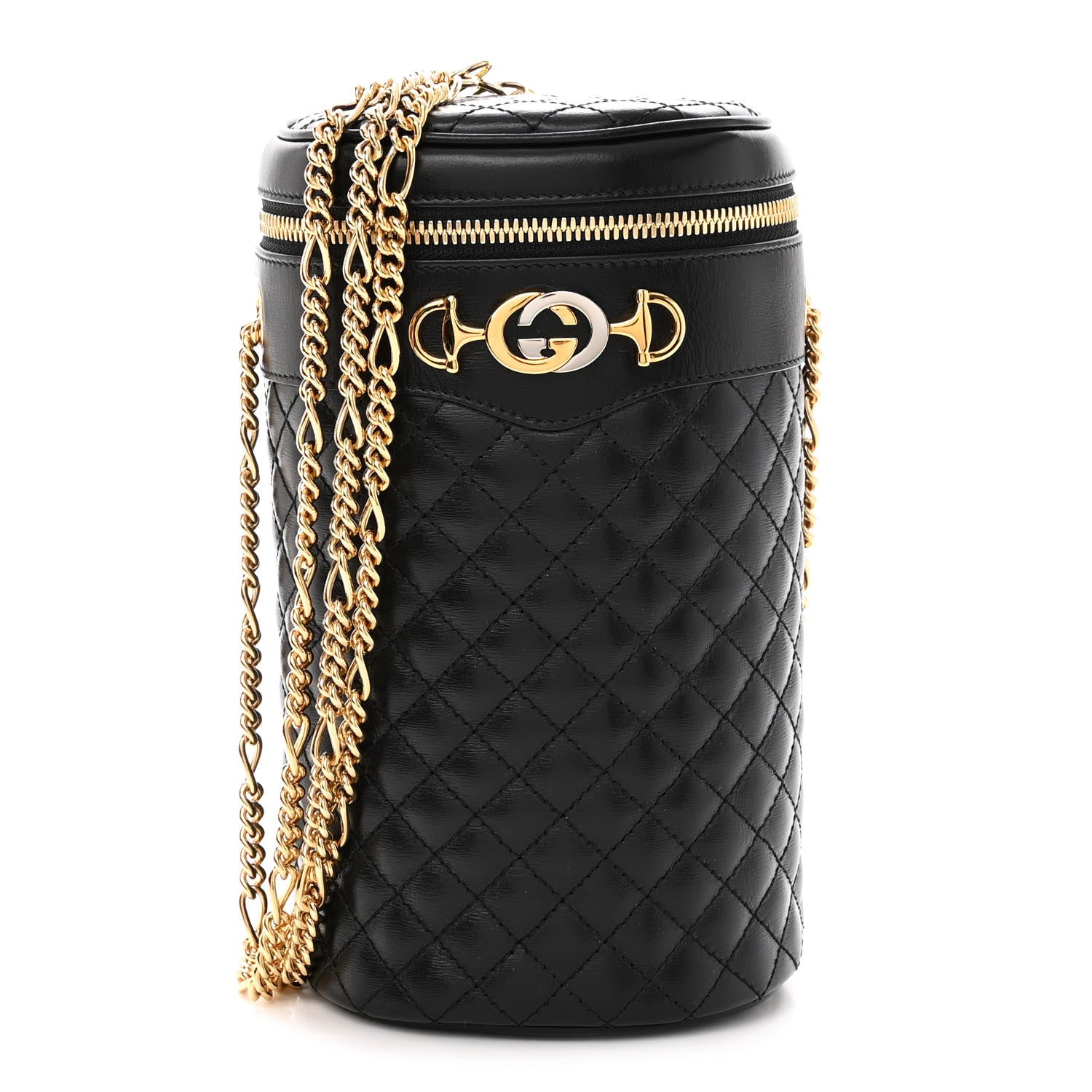 Gucci Calfskin Trapuntata Zumi Belt Bag Black 1 of 9
