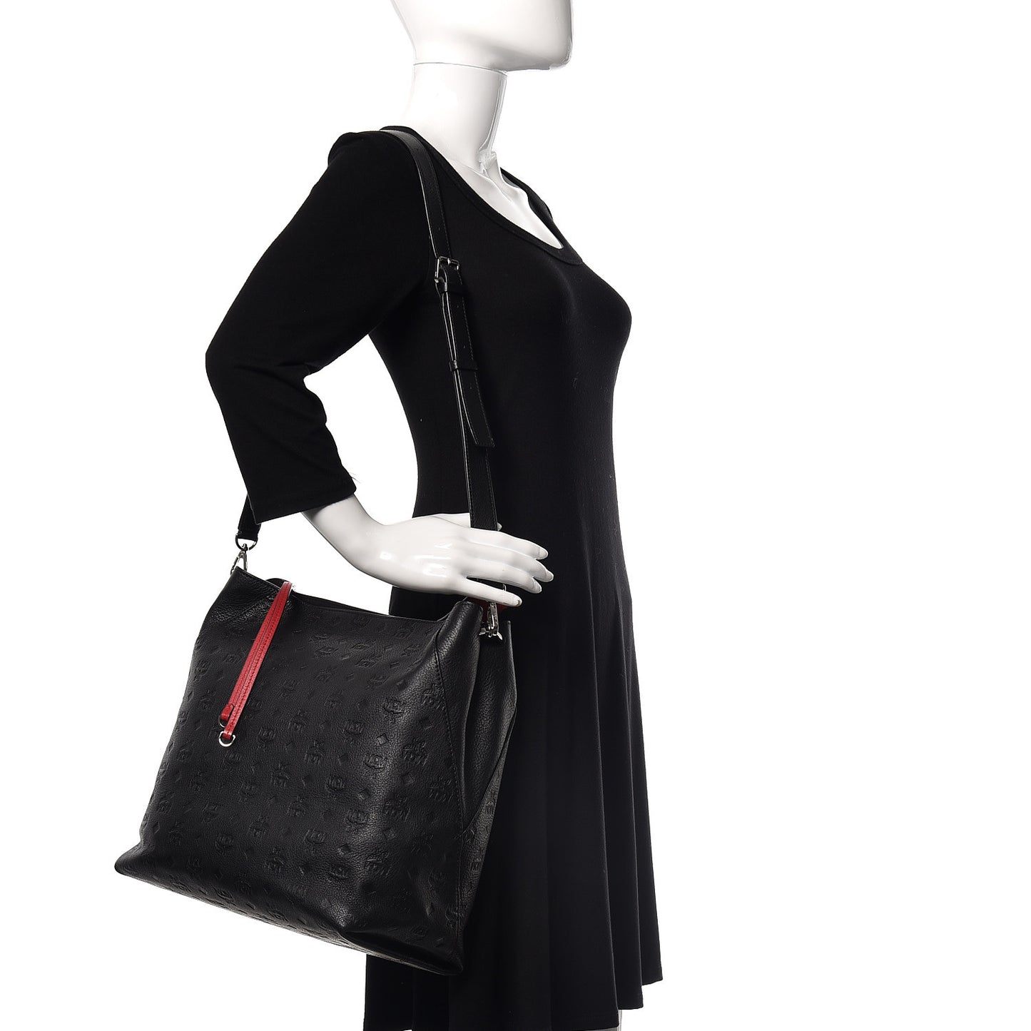 Calfskin Ottomar Large Klara Hobo Black