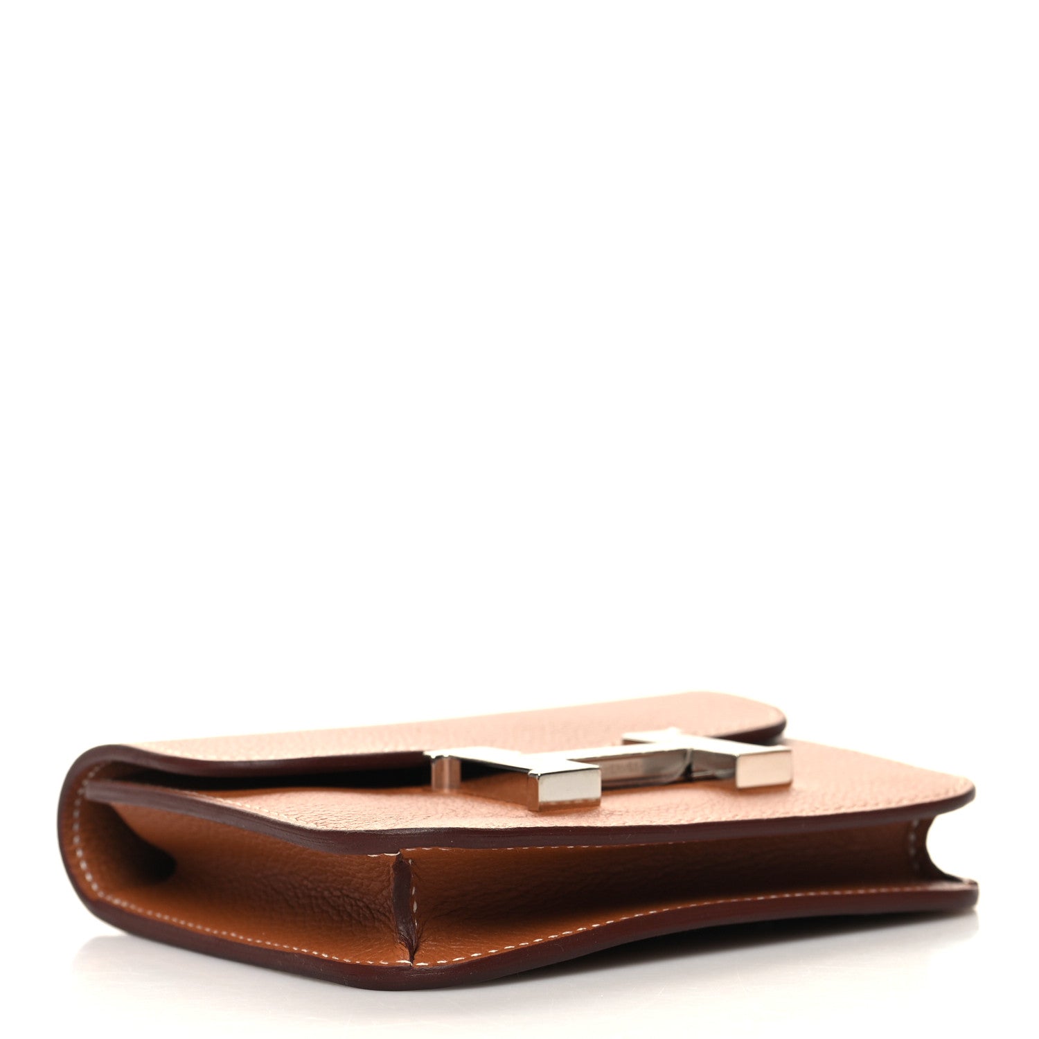 Hermes Evercolor Constance Slim Wallet Gold 5 of 10