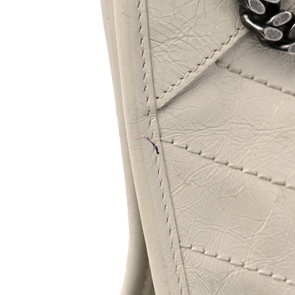 Saint Laurent Crinkled Calfskin Matelasse Monogram Medium Niki Shopper Tote Crema Soft 17 of 17
