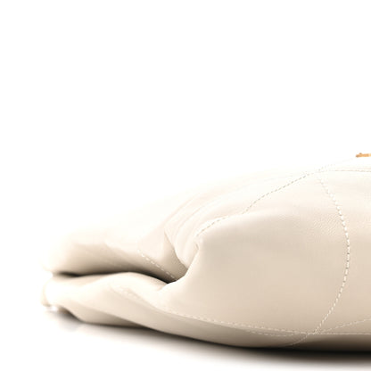 Saint Laurent Lambskin Matelasse Monogram Medium Jamie 4.3 Pochon Blanc Vintage 10 of 11