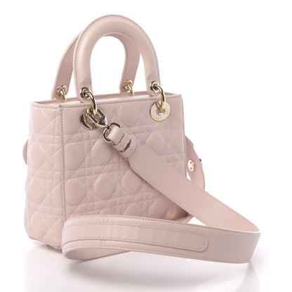 Christian Dior Lambskin Cannage Small Lucky Badges My Lady Dior Pink 3 of 19