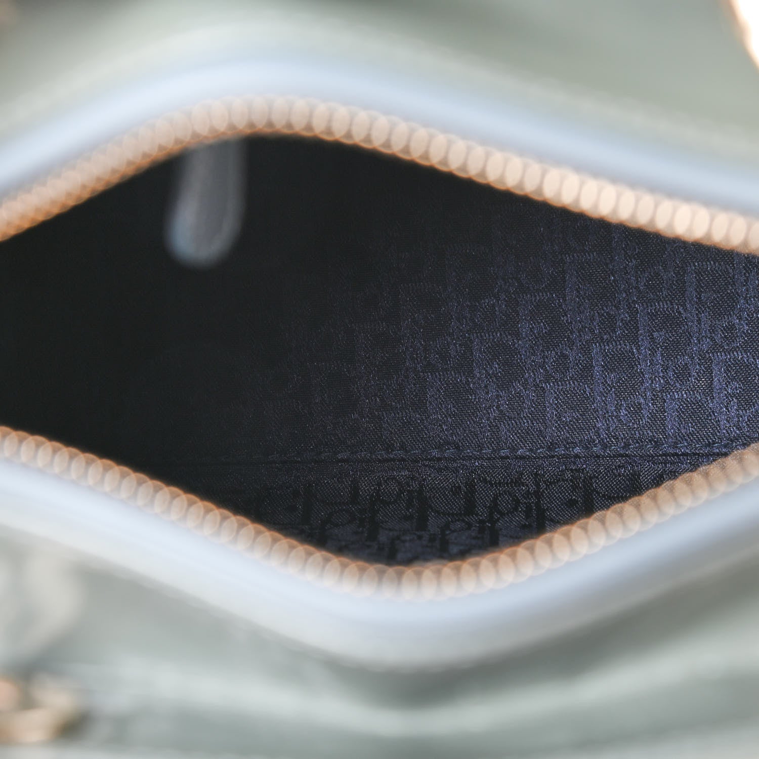 Christian Dior Patent Cannage Medium Lady Dior Blue Alcier 5 of 9