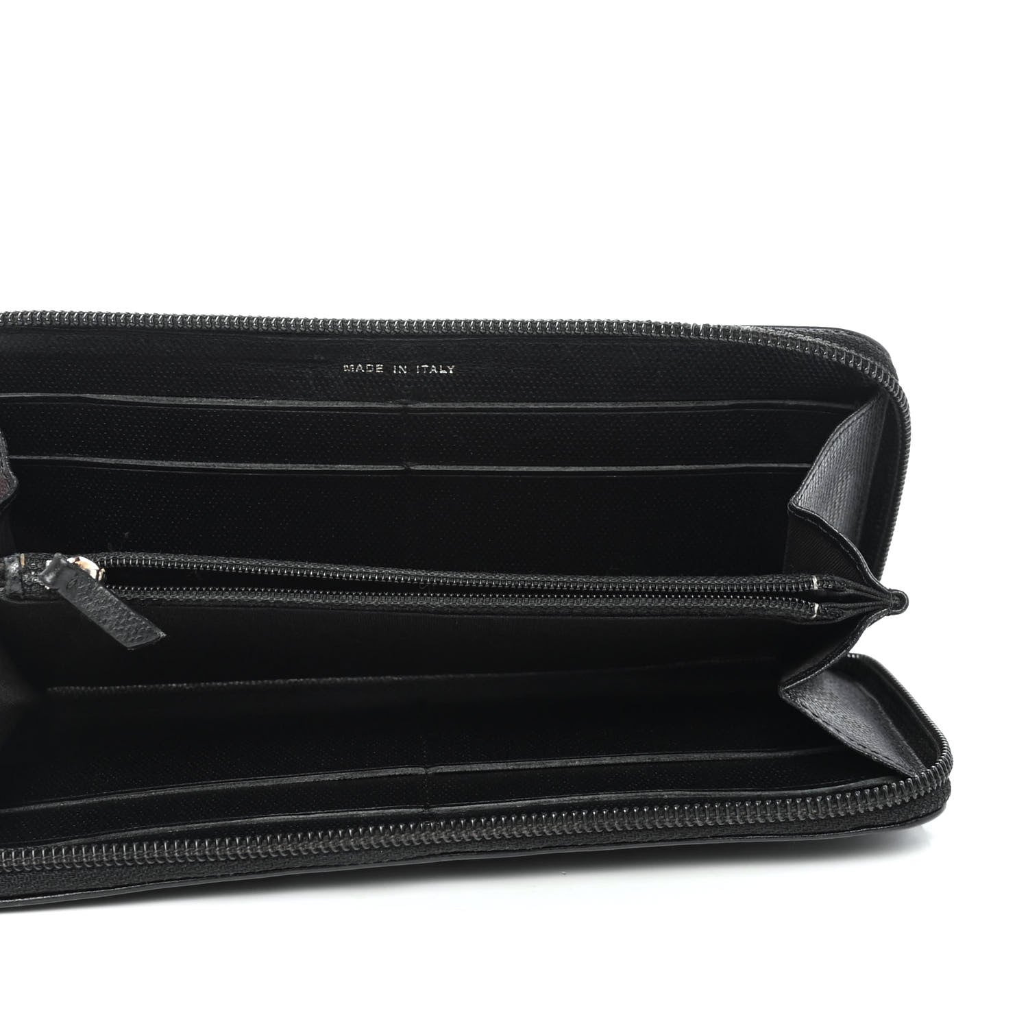 Chanel Grained Calfskin Large CC Zip Around Wallet Black 4 of 4