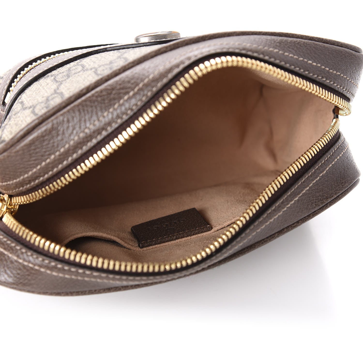 Gucci GG Supreme Monogram Web Small Ophidia Belt Bag 75 30 Dark Brown 5 of 11