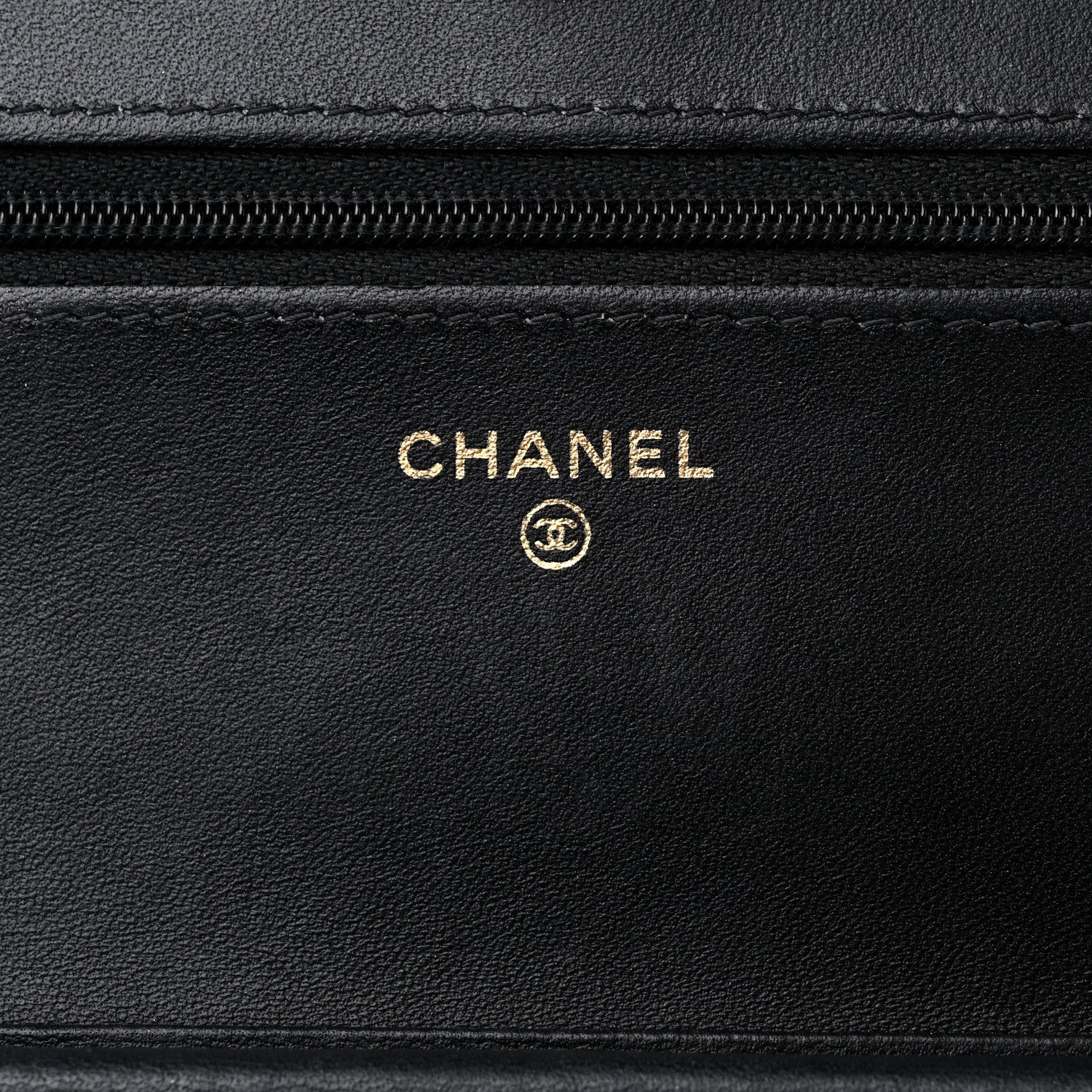 Chanel Lambskin Quilted Wallet On Chain WOC Black 6 of 15