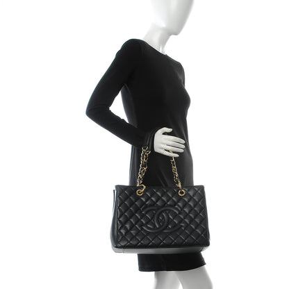 Chanel Caviar Quilted Grand Shopping Tote GST Black 2 of 8