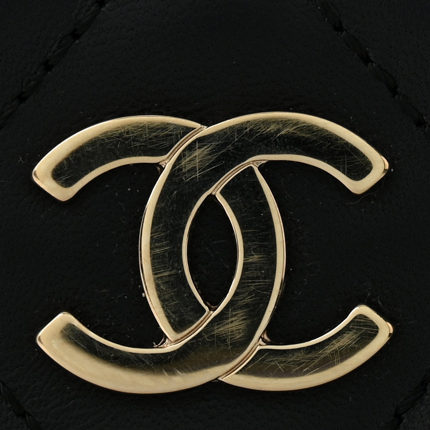 Lambskin Quilted Shoulder Bag Black Black