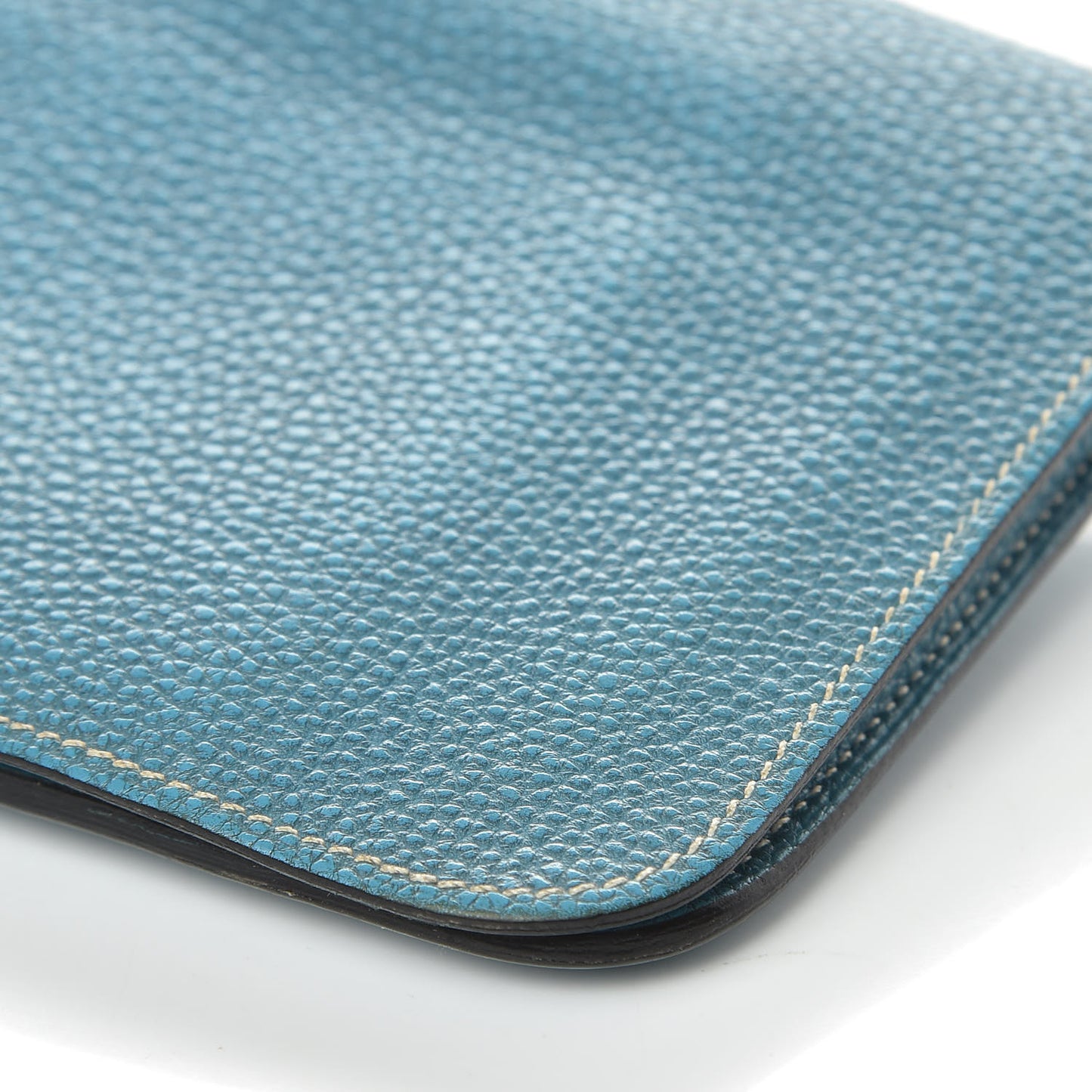 Togo Dogon Duo Wallet Blue Jean
