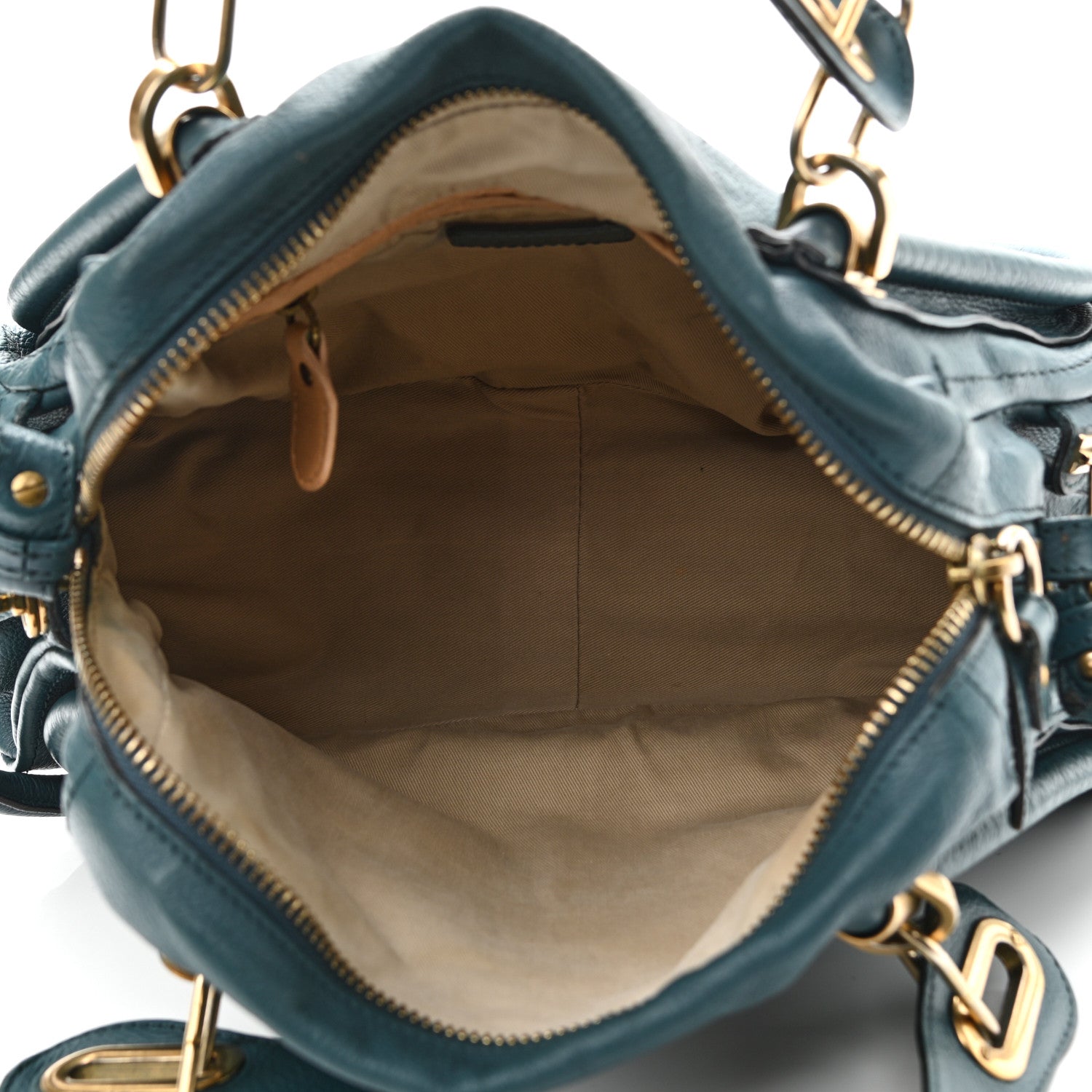 Chloe Calfskin Medium Paraty Teal 4 of 11