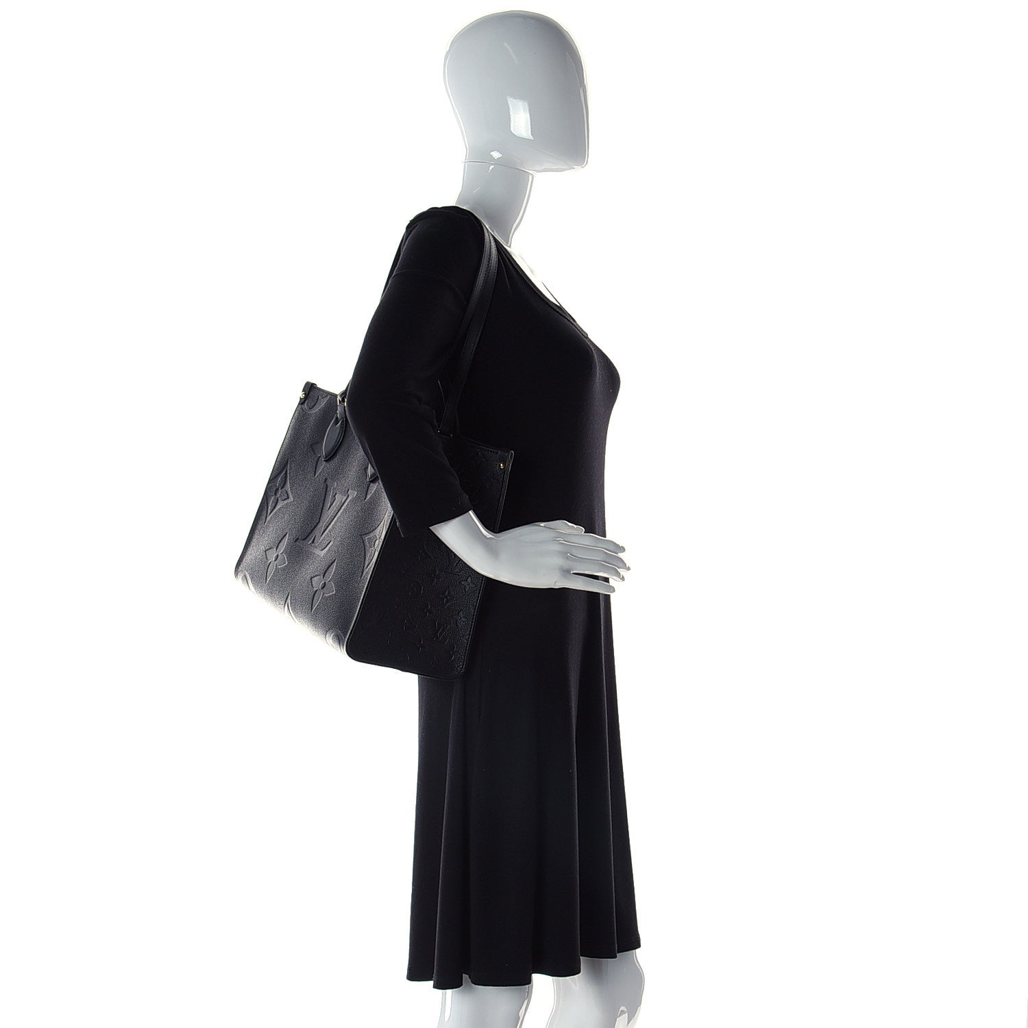 Louis Vuitton Empreinte Monogram Giant Onthego MM Black 2 of 9