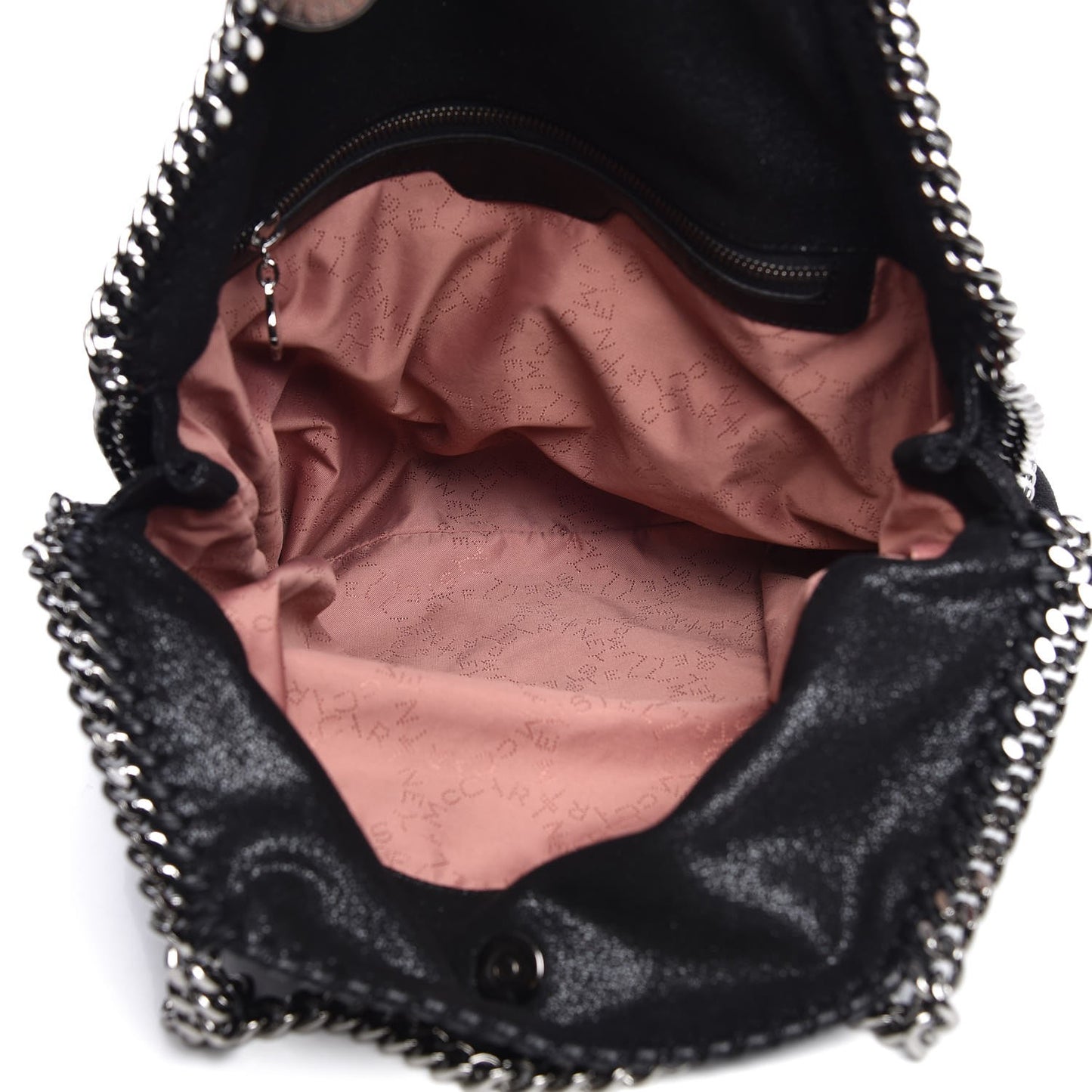Shaggy Deer Falabella Fold Over Tote Black