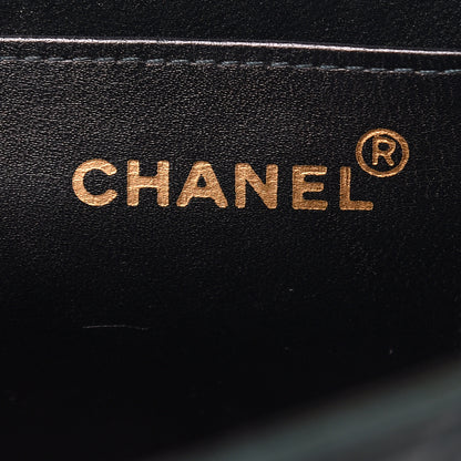 Chanel Lambskin Quilted XL Jumbo Single Flap Green 6 of 18
