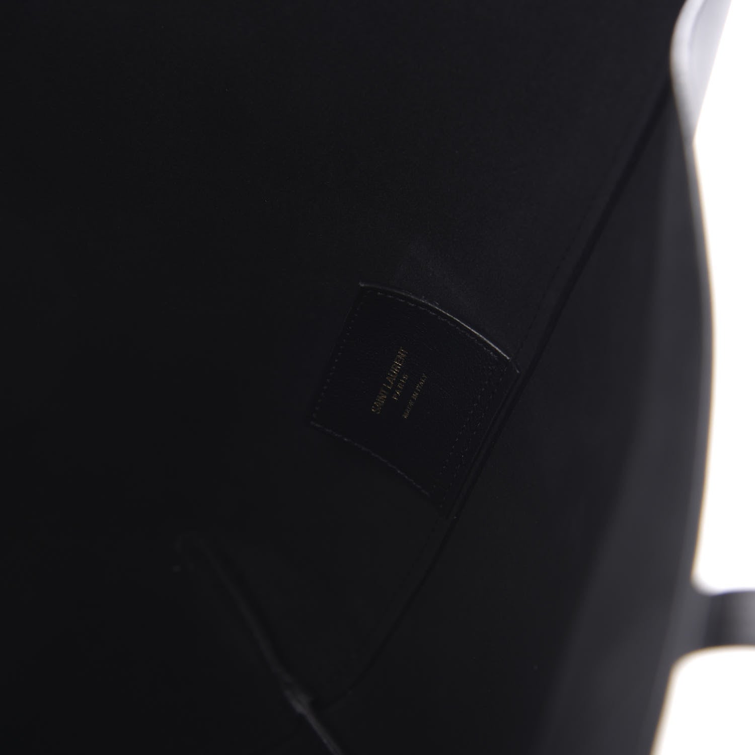 Saint Laurent Calfskin Large Shopping Tote Black 8 of 9