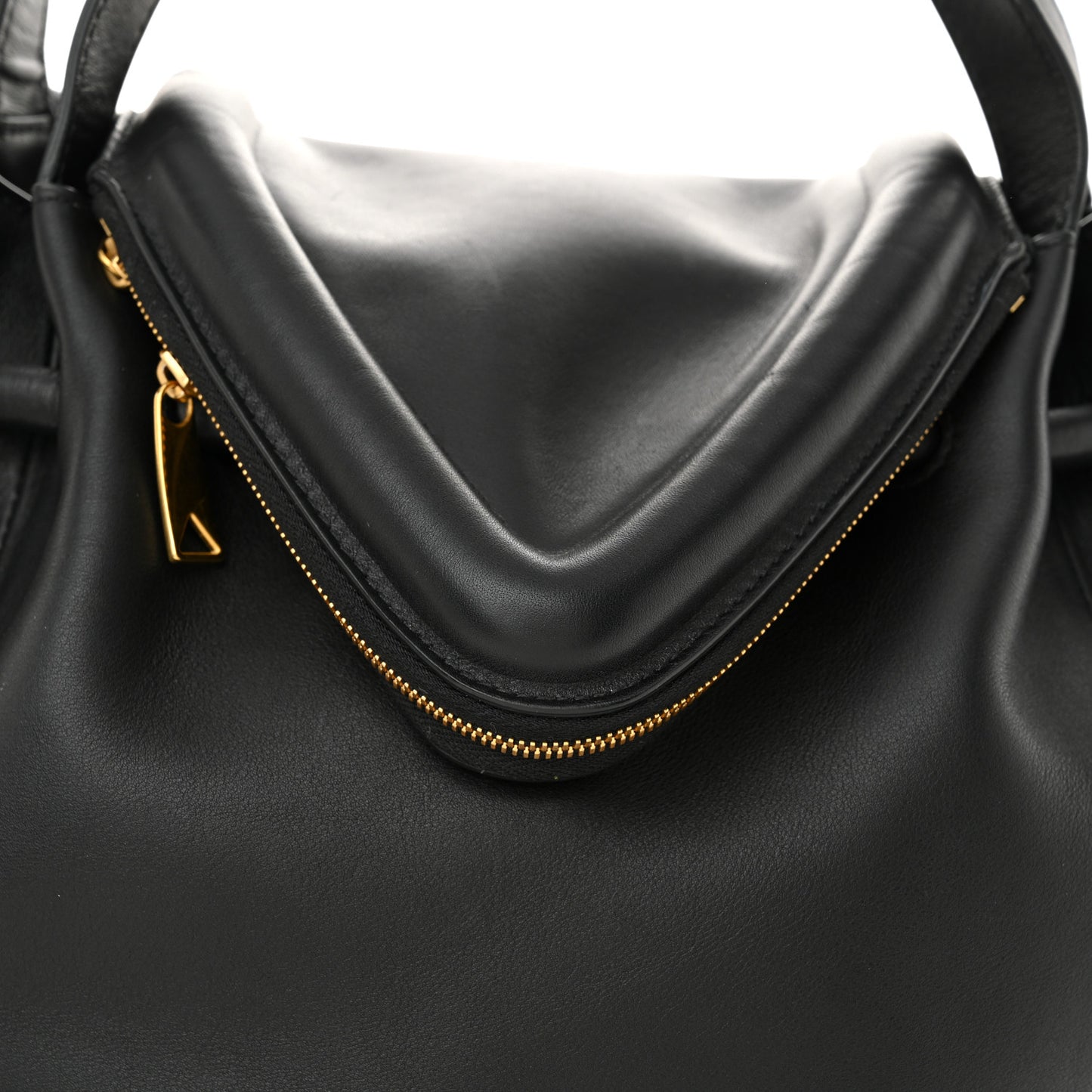 Calfskin Small Beak Tote Black