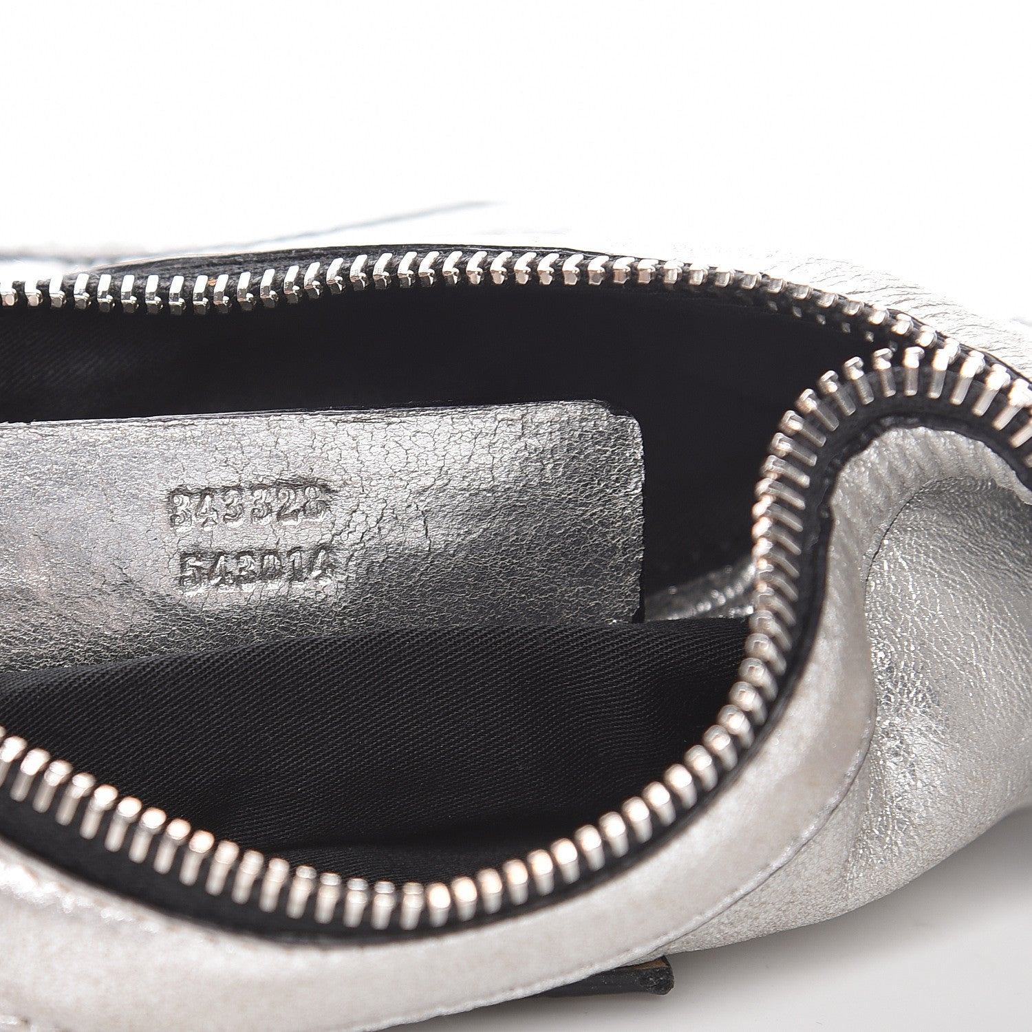 Alexander McQueen Metallic Lambskin De Manta Clutch Silver 7 of 12