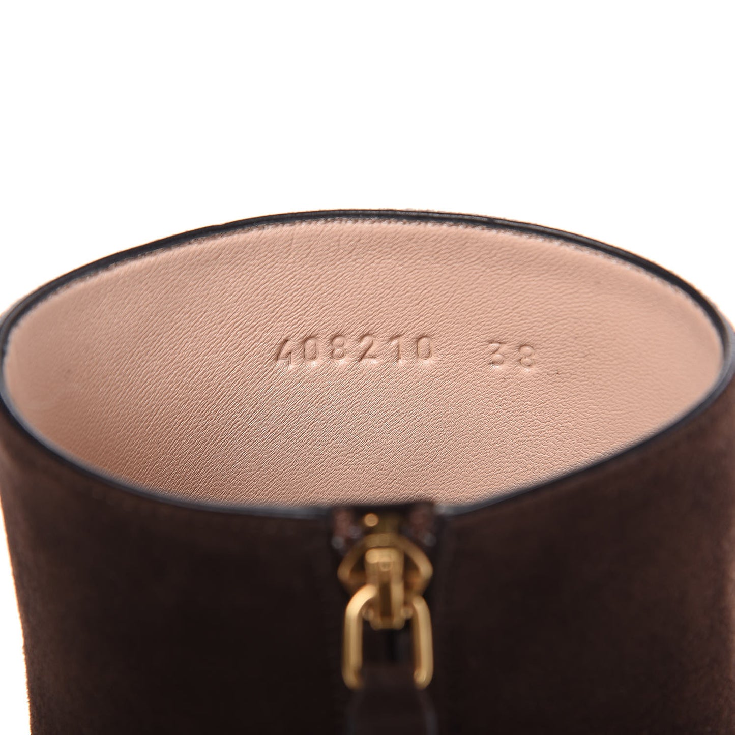 Kid Scamosciato GG Marmont Fringe 75mm Ankle Boots 38 Cocoa