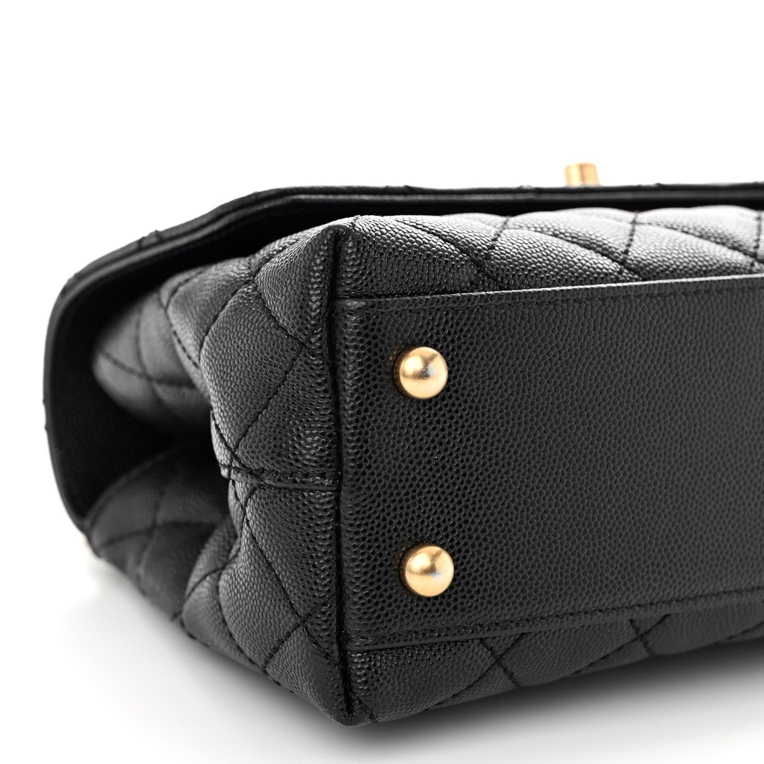 Chanel Caviar Quilted Mini Coco Chain Handle Flap Black 9 of 11