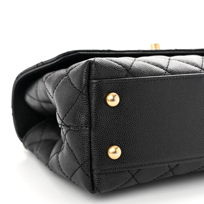 Chanel Caviar Quilted Mini Coco Chain Handle Flap Black 9 of 11