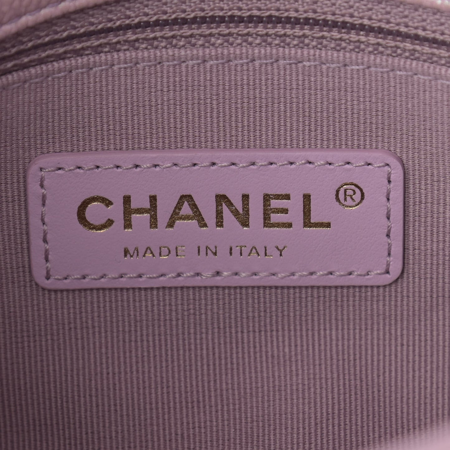 Iridescent Caviar Quilted Mini My Perfect Flap Pink