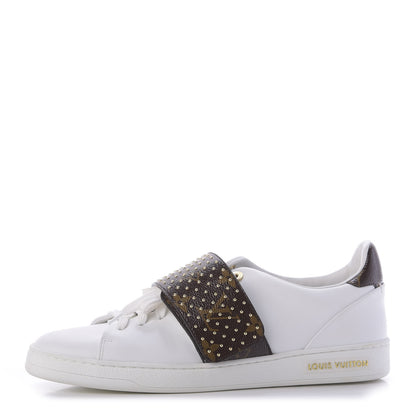 Louis Vuitton Calfskin Monogram Frontrow Sneaker 38.5 White 1 of 10